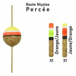 Lignes Et Accessoires De Montage - GARBOLINO Streamline flotteur truite x2- Boule Niçoise Percée