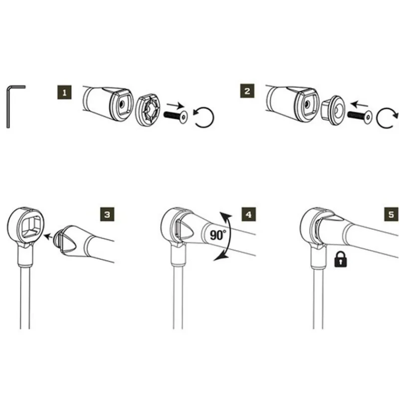 Supports Cannes - NASH Support de canne arrière Scope Butt Lock Peg