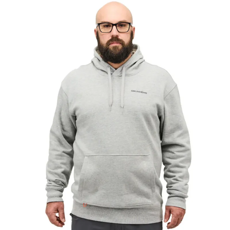 Vêtements - GRUNDENS weathirt G Trout Hoodie Ahtetic Heather