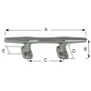 Équipements - PLASTIMO Taquet Rond Inox 102mm