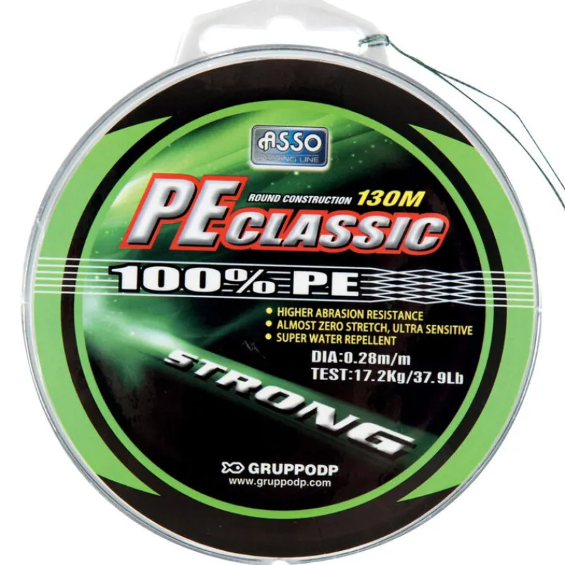 Tresses, Nylons, Fluorocarbones - ASSO Tresse Pe Classic Verte 130m