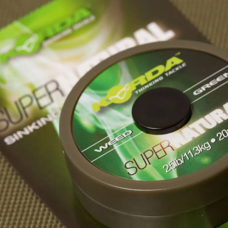Acc.Montages/Hameçons - KORDA Tresse à bas de ligne carpe super natural 18lbs