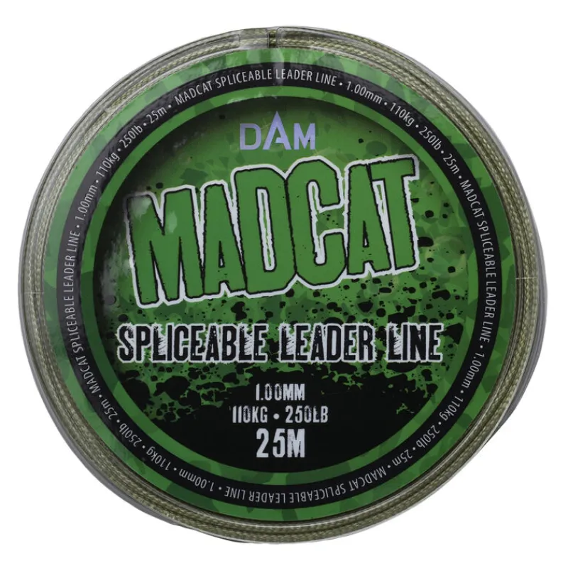 Acc. Montage / Hameçons - MADCAT Tresse à bas de ligne silure spliceable leader line 25m
