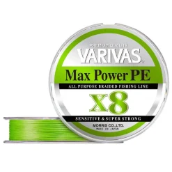 Pêche Aux Leurres|Tresses, Nylons, Fluorocarbones - VARIVAS Tresse 8 brins MAX POWER PE X8 LIME GREEN 150M