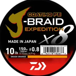 Pêche Du Thon|Tresses, Nylons, Fluorocarbones - DAIWA Tresse J-Braid Exp X8 Smash Orange - 300m
