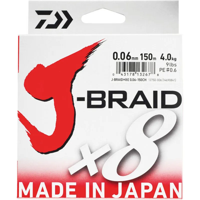 Tresses, Nylons, Fluorocarbones|Tresses, Nylons, Fluorocarbones - DAIWA Tresse J-Braid x8 Dark Green 150m