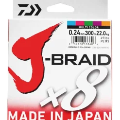 Pêche Du Thon|Tresses, Nylons, Fluorocarbones - DAIWA Tresse J-Braid x8 Multi-Color 300m