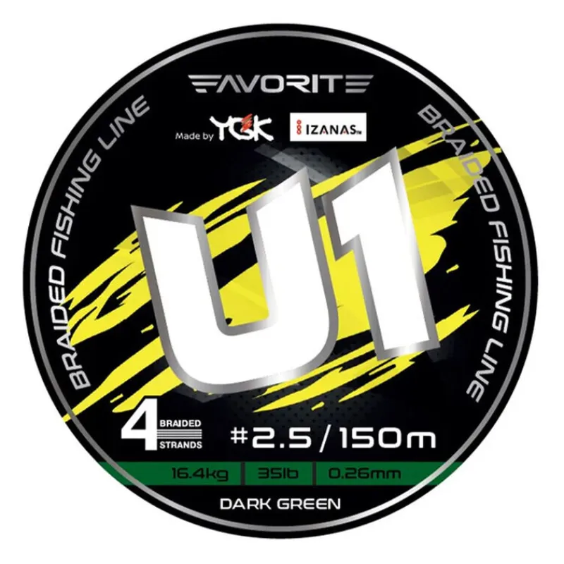 Tresses, Nylons, Fluorocarbones - FAVORITE Tresse U1 4 brins 150m