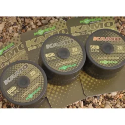 Acc.Montages/Hameçons - KORDA Tresse gainée carpe kamo coated hooklink (20m)