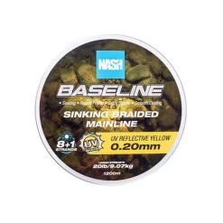 Filaments - NASH Tresse Baseline Sinking Braid UV Yellow 600m
