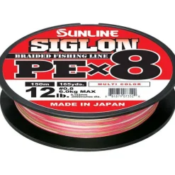 Tresses, Nylons, Fluorocarbones - SUNLINE Tresse Siglon Braid Pe 8X Multicolor - 150M