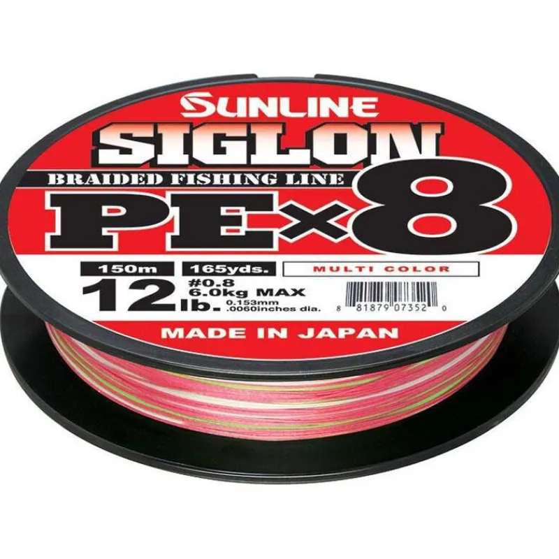 Tresses, Nylons, Fluorocarbones - SUNLINE Tresse Siglon Braid Pe 8X Multicolor - 150M