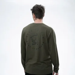 Vêtements - NASH T-hirt anche ongue ake it Carp ogo eeve Green
