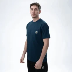 Vêtements - NASH T-hirt ake it Badge Navy Bue