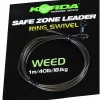 Acc.Montages/Hameçons - KORDA Tête de ligne carpe safe zone leader ring swivel 40lb 18.1kg
