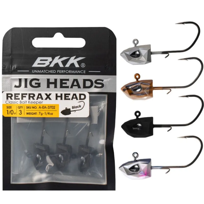 Têtes Plombées - BKK Tête Plombée Refrax Jig 5.3g taille #1/0 (x3)