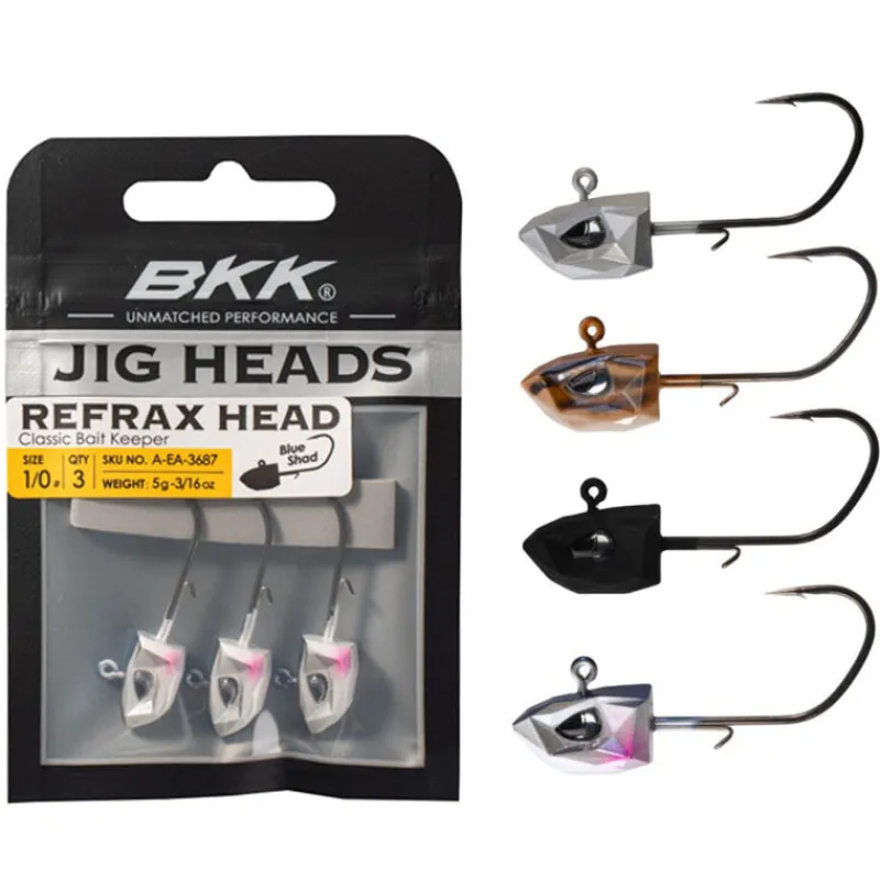 Têtes Plombées - BKK Tête Plombée Refrax Jig 3.5g taille #5/0 (x3)