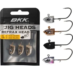 Têtes Plombées - BKK Tête Plombée Refrax Jig 3.5g taille #3/0 (x3)