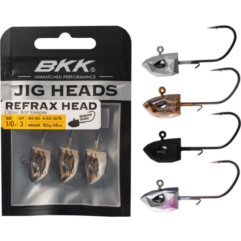 Têtes Plombées - BKK Tête Plombée Refrax Jig 7g taille #1/0 (x3)