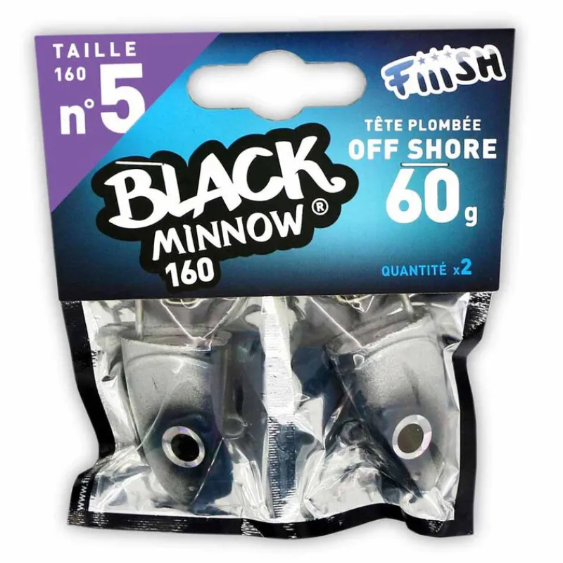 Leurres|Pêche Aux Leurres - FIIISH Tête plombée black minnow 160 off shore 60g (x2)