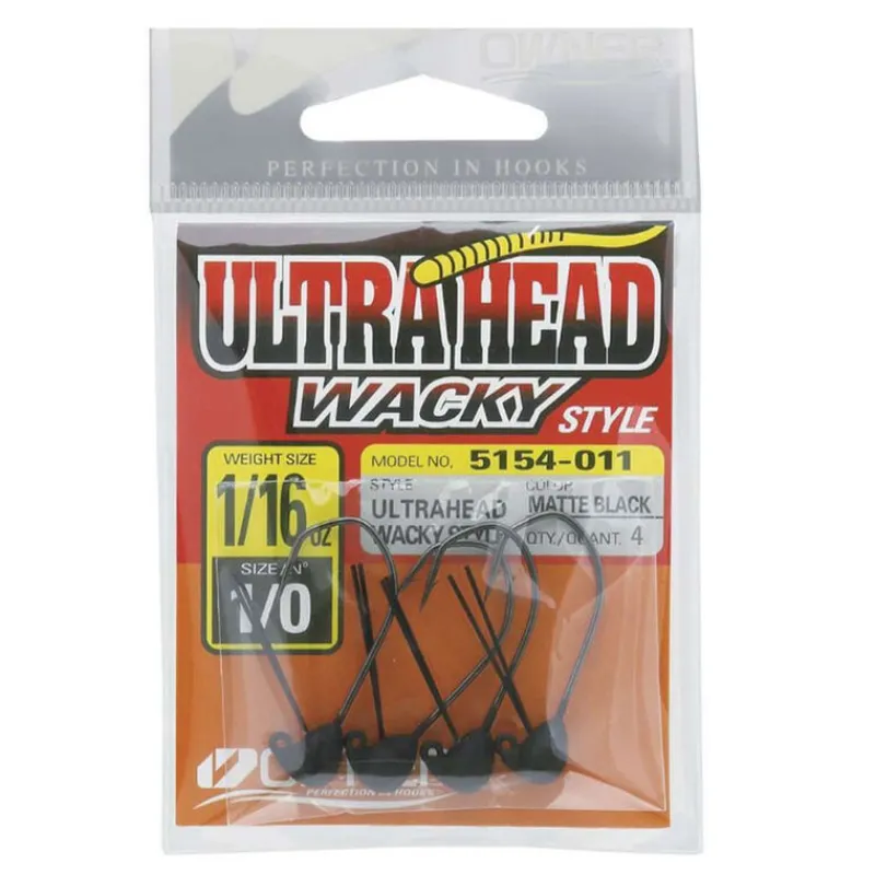 Têtes Plombées - OWNER Tête Plombée Wacky UltraHead Wacky Style Taille #1/0 (x4)