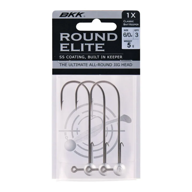 Têtes Plombées - BKK Têtes Plombées Round Elite Classic Bait Keeper H1/0 (x3)