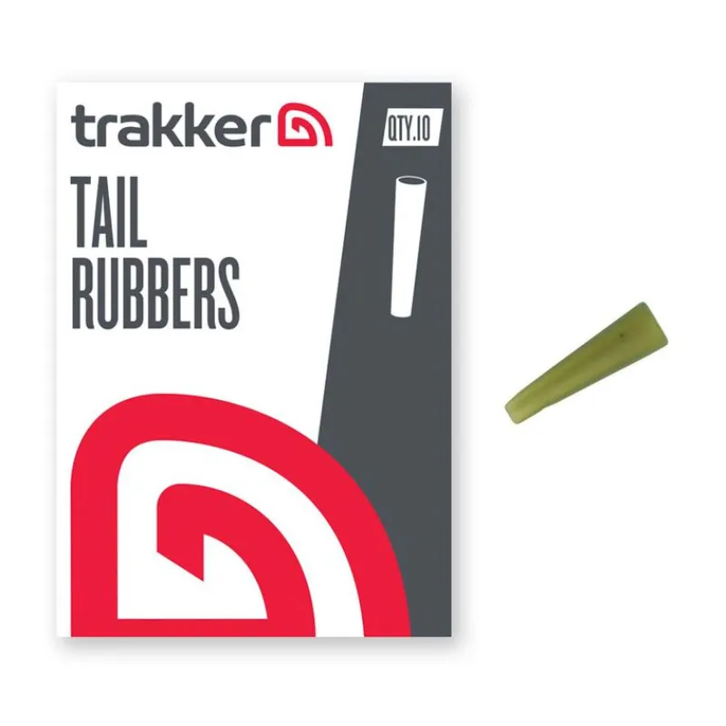 Acc.Montages/Hameçons - TRAKKER Tétines de clip plomb Tail Rubbers
