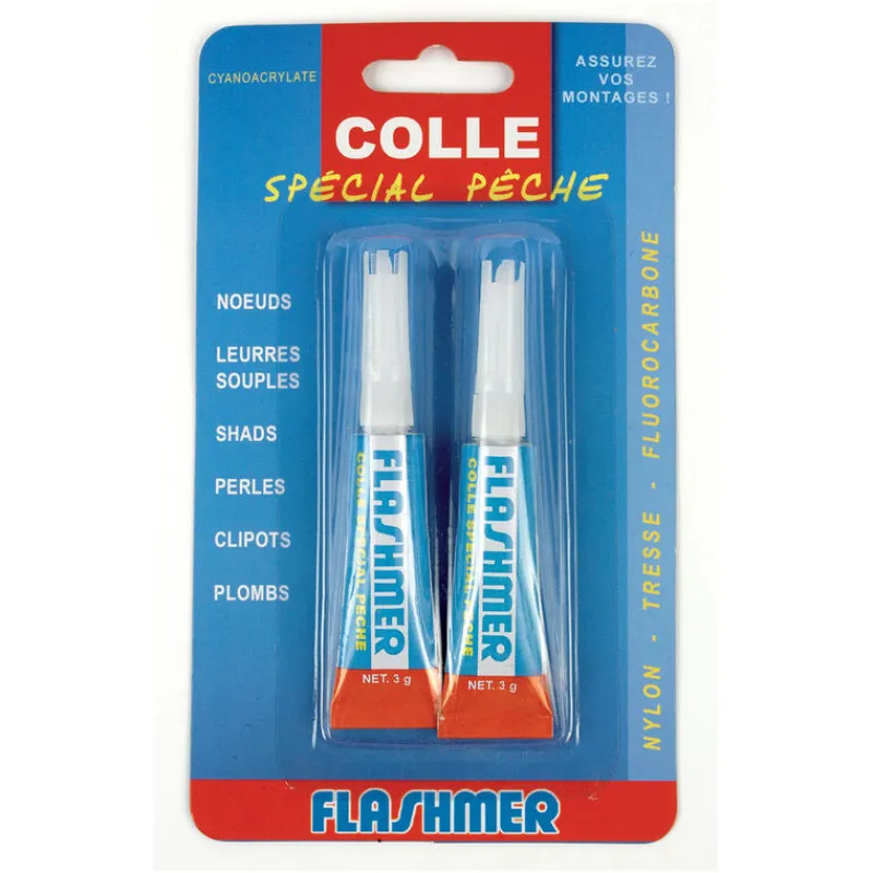 Pêche Aux Leurres|Equipements - FLASHMER 2 tubes de colle spècial pêche