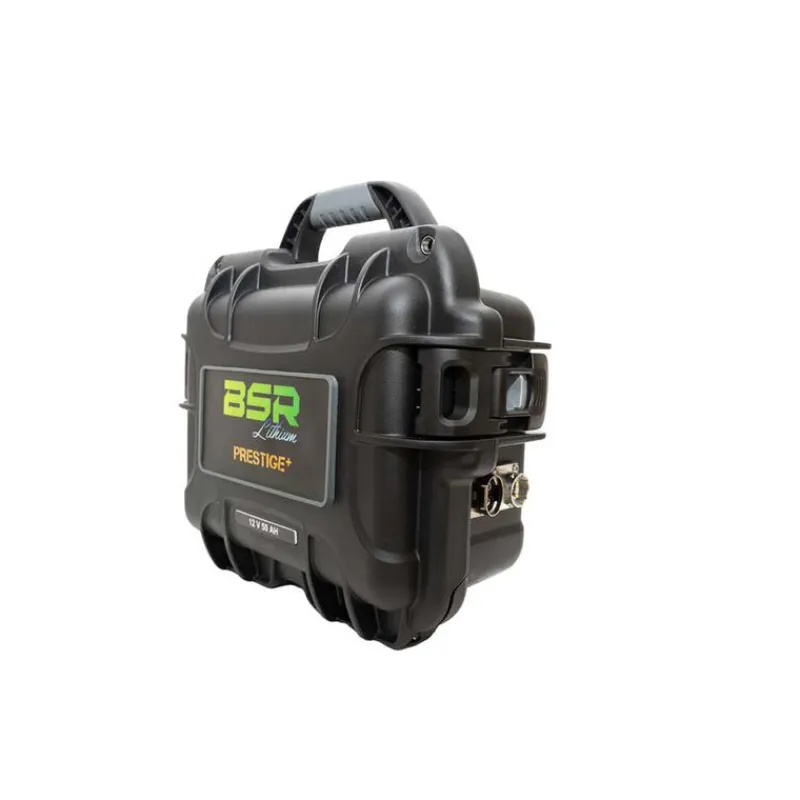 Batterie - BSR Valise PRESTIGE+ LifePo4 Gen3 12V/50Ah + chargeur+ prise sondeur