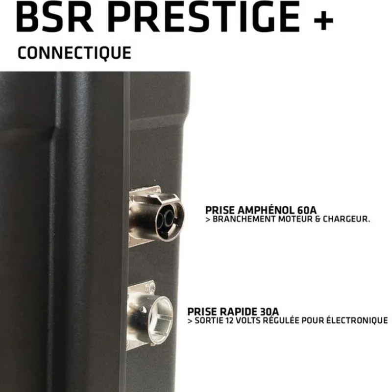 Batterie - BSR Valise Prestige+ LifePO4 Gen3 36V/100Ah + chargeur+ prise sondeur