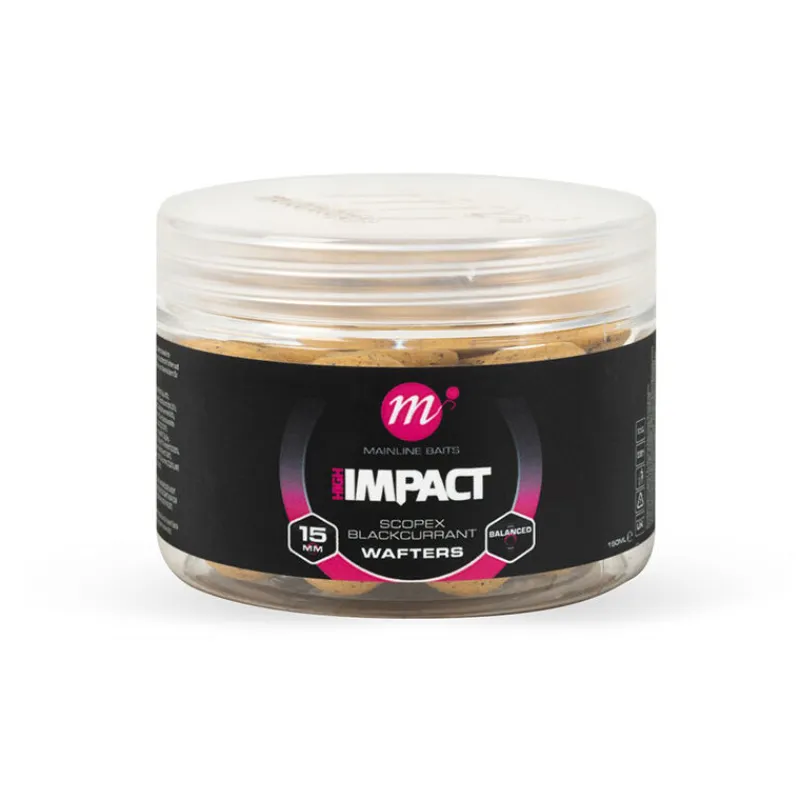 Appâts Et Fabrication - MAINLINE Wafters Hi Impact Scopex Blackcurrant 15mm